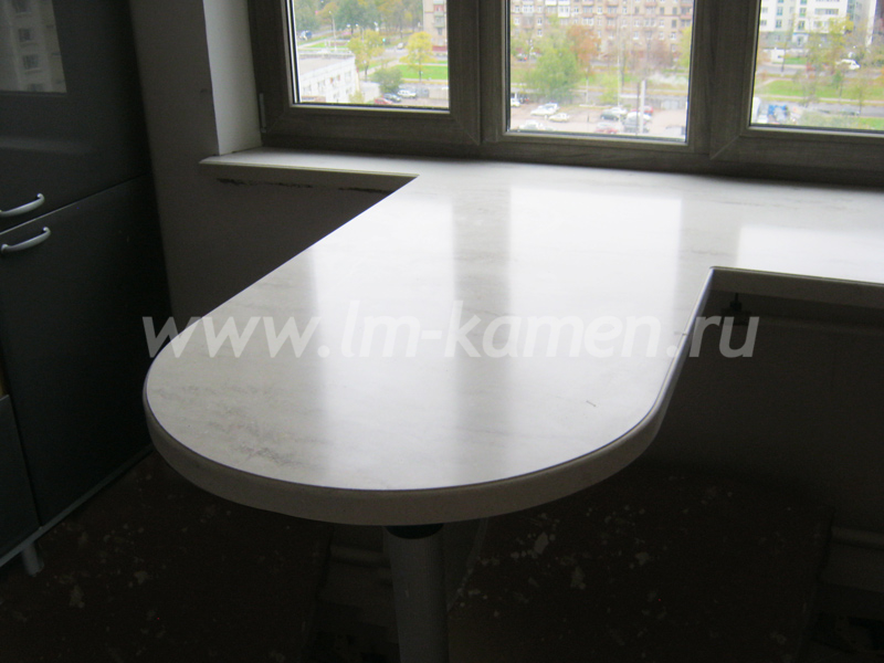 Барная стойка для маленькой кухни Corian Linen — www.lm-kamen.ru