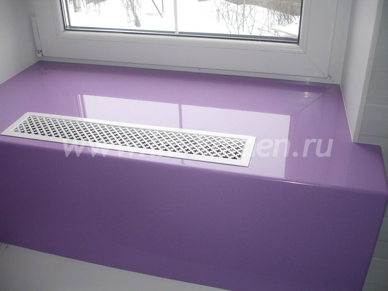 Подоконник из акрилового камня Staron SP073 (Purple Heart) — www.lm-kamen.ru