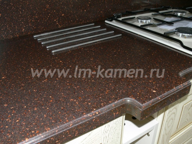 Столешница с фигурным бортиком Tempest FR148 — www.lm-kamen.ru