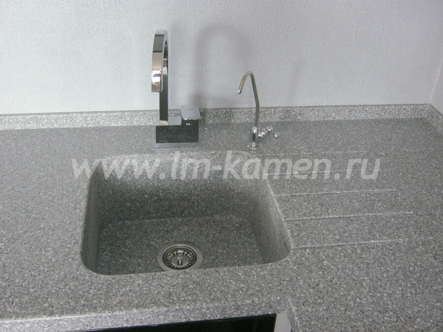 Интегрировання мойка из искусственного камня Staron PG810 — www.lm-kamen.ru