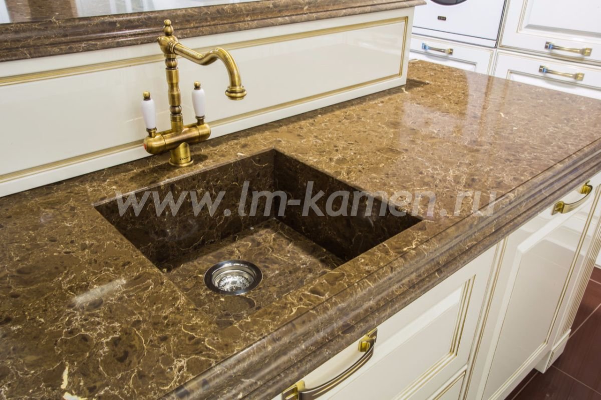 Столешница Vicostone Dark Emperador — www.lm-kamen.ru