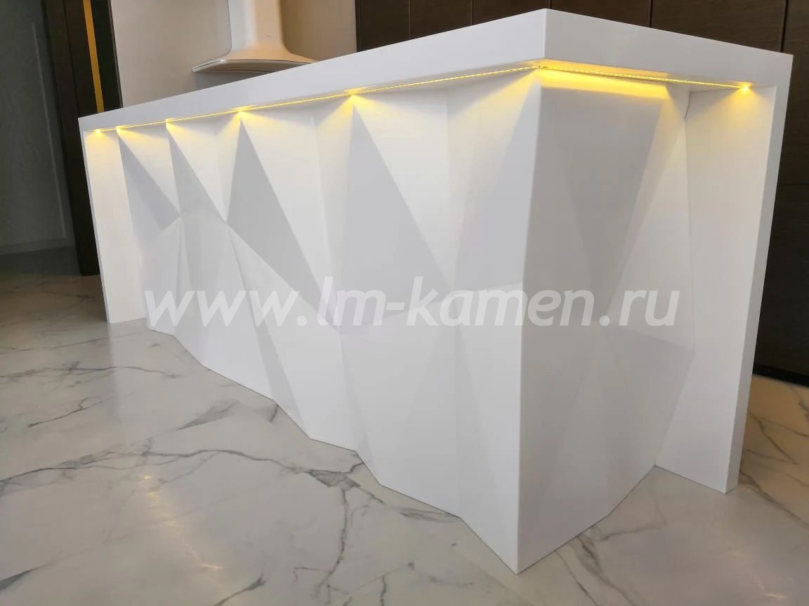 Рельефная барная стойка для кухни — www.lm-kamen.ru