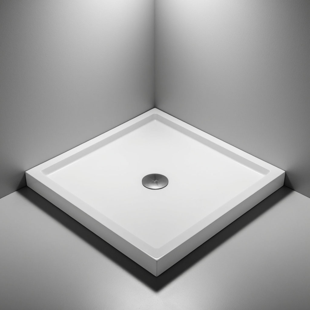 Квадратный угловой поддон для душа &mdash; www.lm-kamen.ru