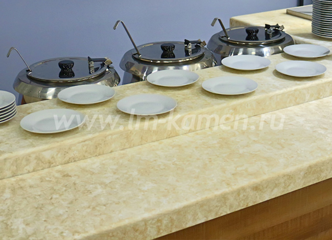 Барная стойка из искусственного камня Corian — www.lm-kamen.ru