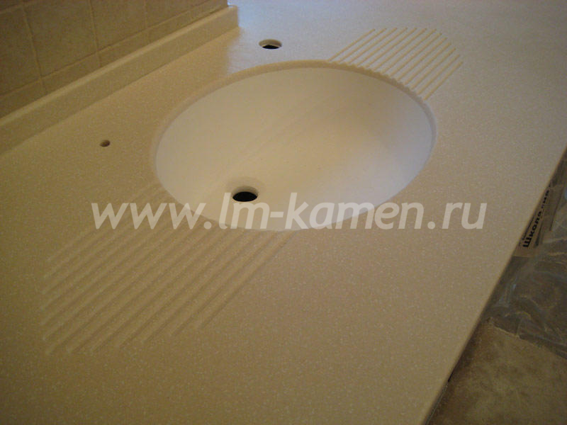 Круглая мойка из искусственного камня для кухни — www.lm-kamen.ru